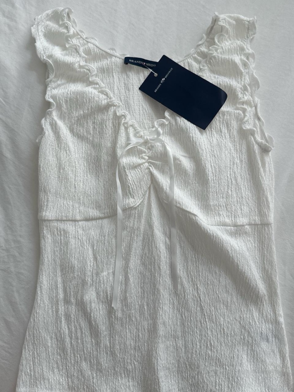 brandy melville malena top in white